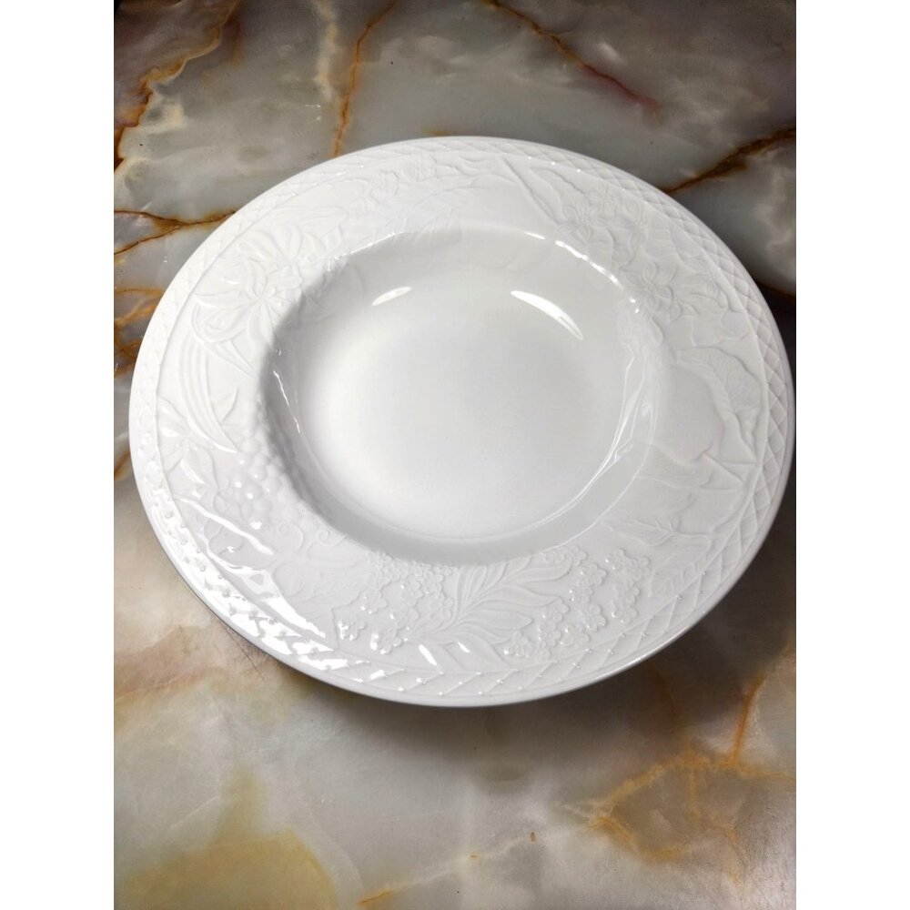 Franciscan Johnson Brothers Country Fayre Set of 8 White White Soup/ Pasta